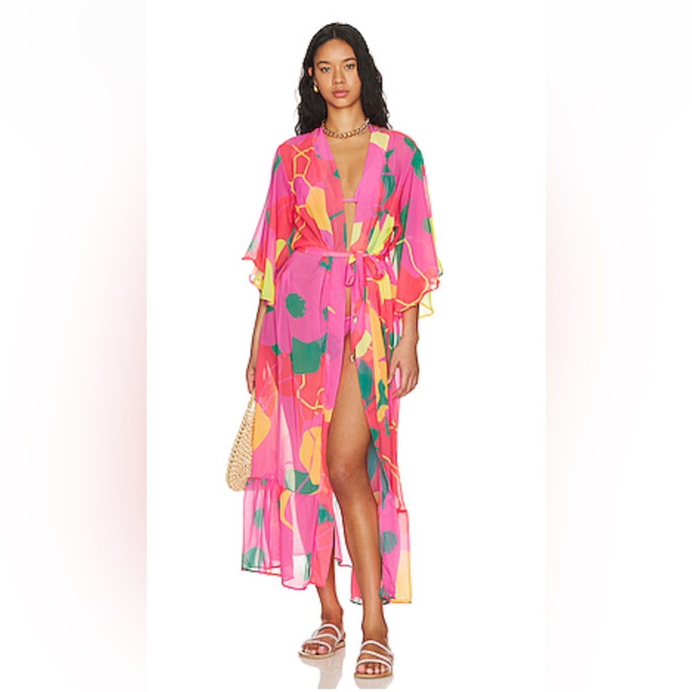 MAAJI Tariah Kimono in Pink — Cover-Up